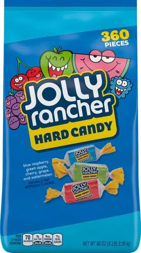JOLLY RANCHER Assorted Fruit Flavored Hard Candy Bulk Bag, 5 lb (Pack of 2)