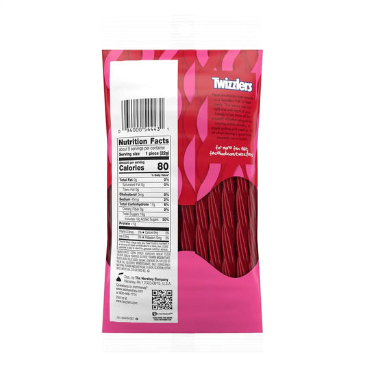 TWIZZLERS PULL 'N' PEEL Cherry Flavored Licorice Style, Chewy Candy Bags, 6.1 oz (12 Count)