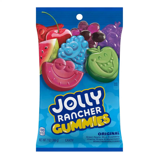 JOLLY RANCHER Gummies Original Fruit Gummy Candy Bag, 7 oz