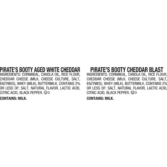 PIRATE'S BOOTY Assorted Aged White Cheddar Cheese Puffs, 11 oz (18 Count)