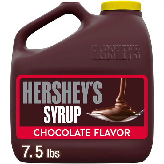 Hershey's Chocolate Syrup Bulk Jug, Ice Cream & Coffee Topping, 7.5 lb