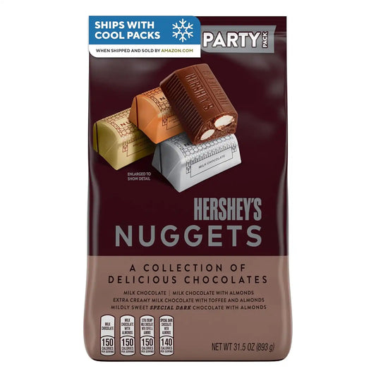 HERSHEY'S NUGGETS Assorted Chocolate Candy Variety Pack, 26 Ounce (Pack of 9)