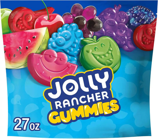 JOLLY RANCHER Gummies Original Fruit Flavored Candy Bag, 27 oz (Pack of 8)