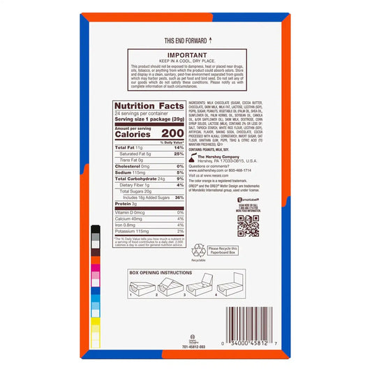 REESE'S OREO Peanut Butter Cups Candy Packs, 1.4 oz, 24 ct