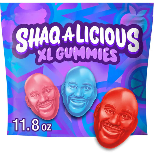 SHAQ-A-LICIOUS XL Gummies Original Flavor Chewy Candy Bag, 11.8 oz