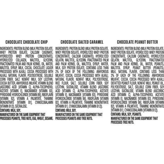 FULFIL Protein Bars Variety Pack, 20g Protein, 1.94 oz (Pack of 72)
