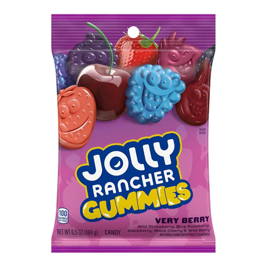 JOLLY RANCHER Gummies Very Berry Fruit Flavored Candy Bag, 6.5 oz