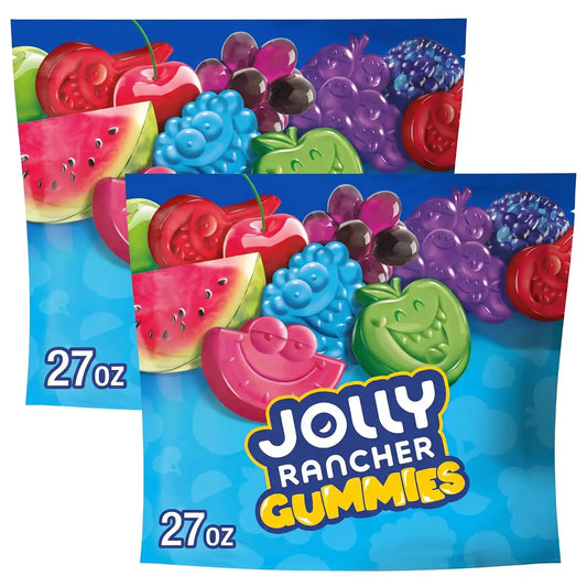JOLLY RANCHER Gummies Original Fruit Flavored Candy Bag, 27 oz (Pack of 2)