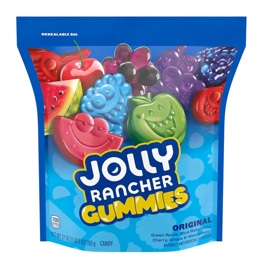 JOLLY RANCHER Gummies Original Fruit Flavored Candy Bag, 27 oz (Pack of 8)