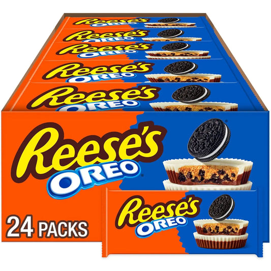 REESE'S OREO Peanut Butter Cups Candy Packs, 1.4 oz, 24 ct
