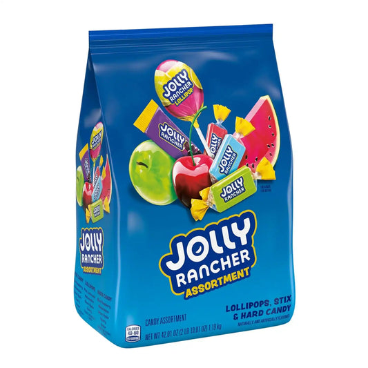 JOLLY RANCHER Assorted Fruit Candy Bulk Bag, Variety Pack, 42.01 oz