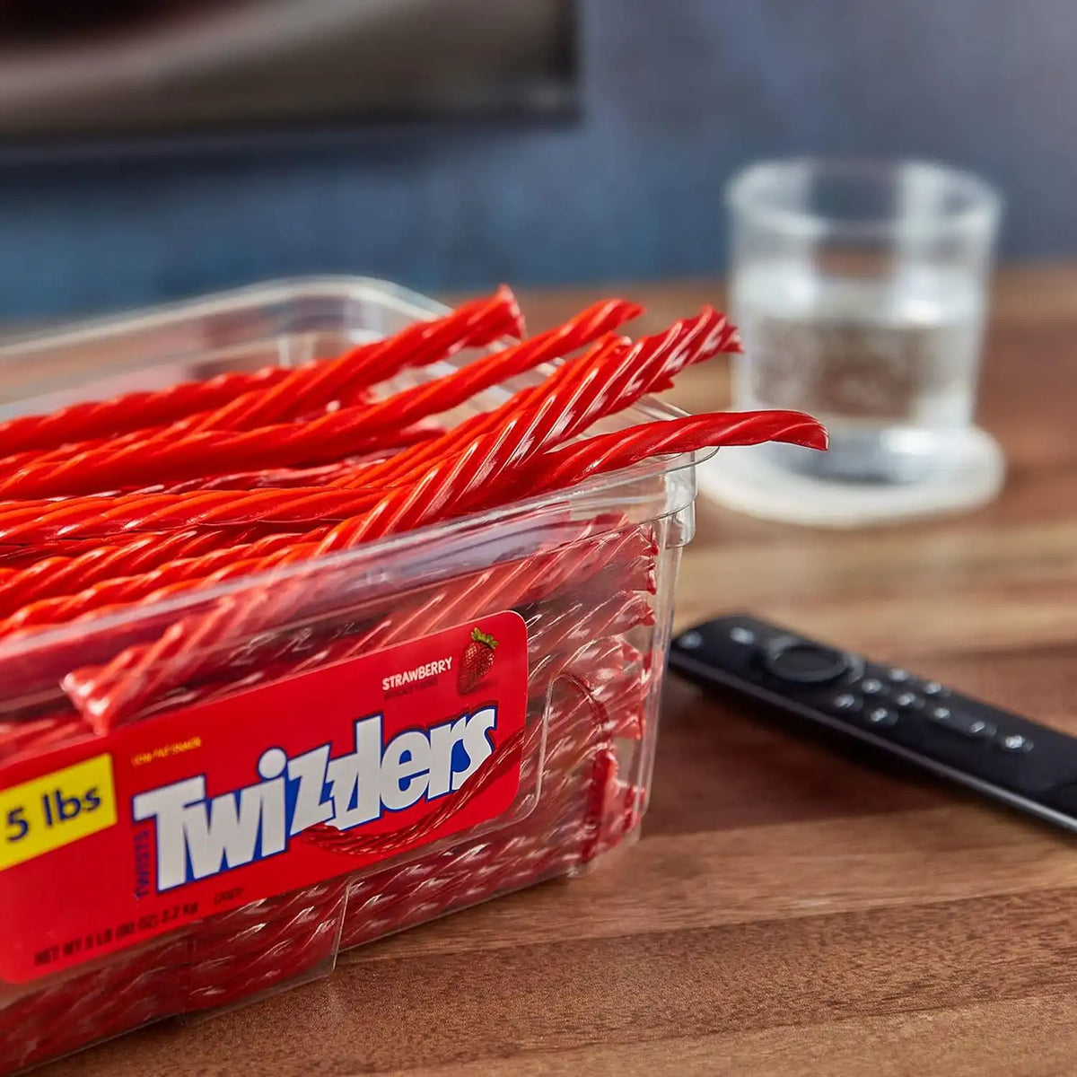TWIZZLERS Twists Strawberry Flavored Licorice Style Candy Tub, 5 lb