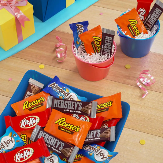 Hershey Assorted Chocolate Snack Size, Candy Variety Bag, 15.57 oz (30 Pieces) (Pack of 2)