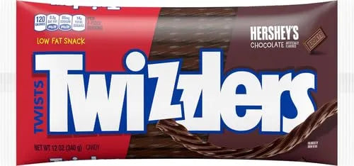 TWIZZLERS Twists, Chocolate Flavor (12-Ounce Bag) (Pack of 2)