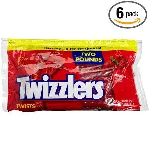Twizzlers Strawberry Twists, 32-Ounce Bags (Pack Of 12)