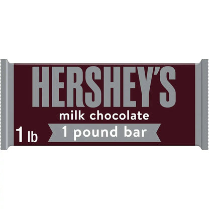 HERSHEY'S Milk Chocolate Gift Bar Holiday Candy, 1 lb