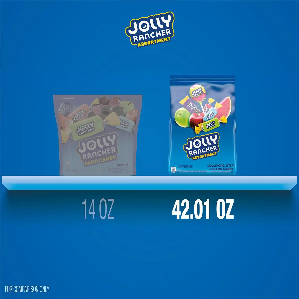 JOLLY RANCHER Assorted Fruit Flavored Candy Bulk Bag,42.01 oz,(Pack of 3)