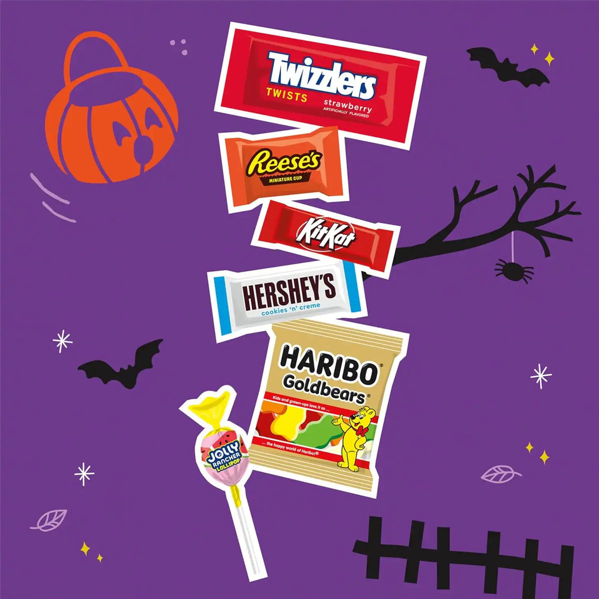 Hershey Assorted, Halloween Candy Variety Bag, 20.65 oz (65 Pieces) (Pack of 2)