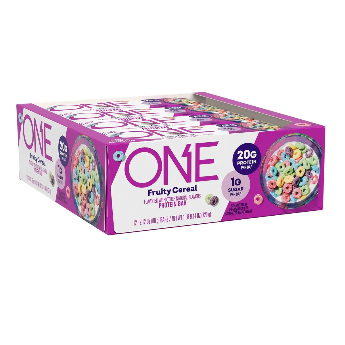 ONE Fruity Cereal Protein Bars, 20g Protein, Gluten Free Snacks, 12 ct