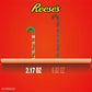 REESE'S Miniatures Milk Chocolate Peanut Butter Cups, Christmas Candy Plastic Cane, 2.17 oz (Pack of 3)