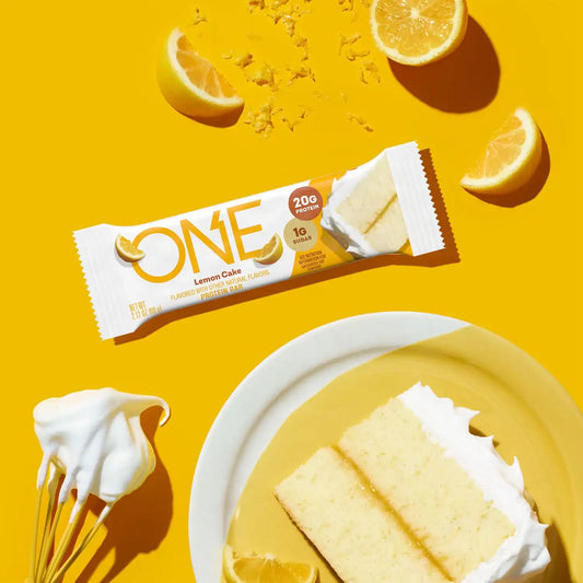 ONE Lemon Cake Protein Bars, 20g Protein, Gluten Free Snacks,12 Count (2.12 oz) (Pack of 6)