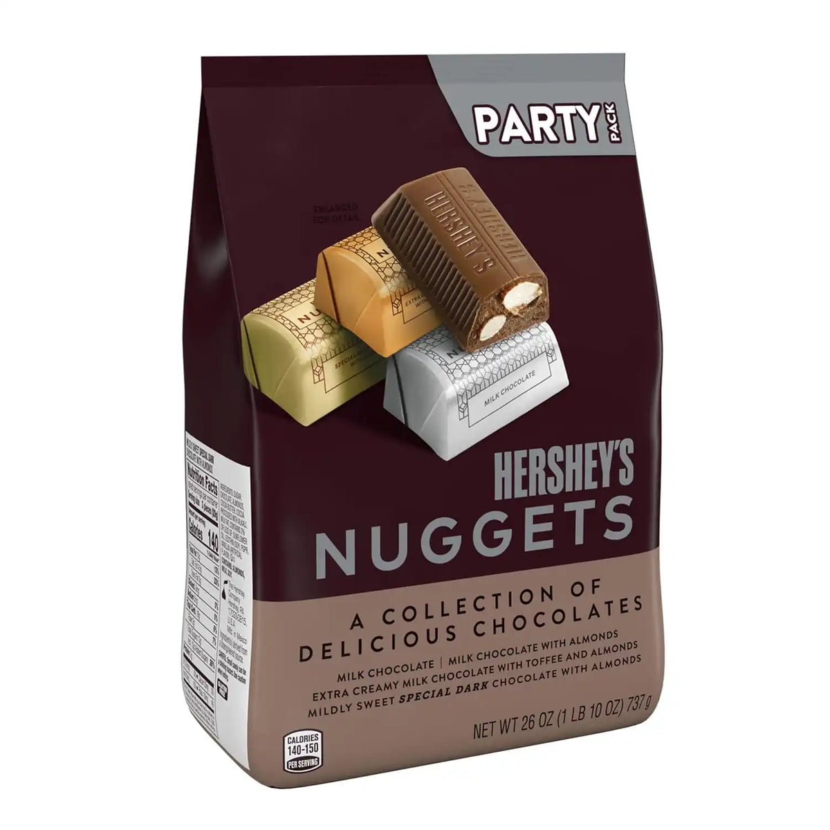 HERSHEY'S NUGGETS Assorted Chocolate Candy Variety Pack, 26 oz
