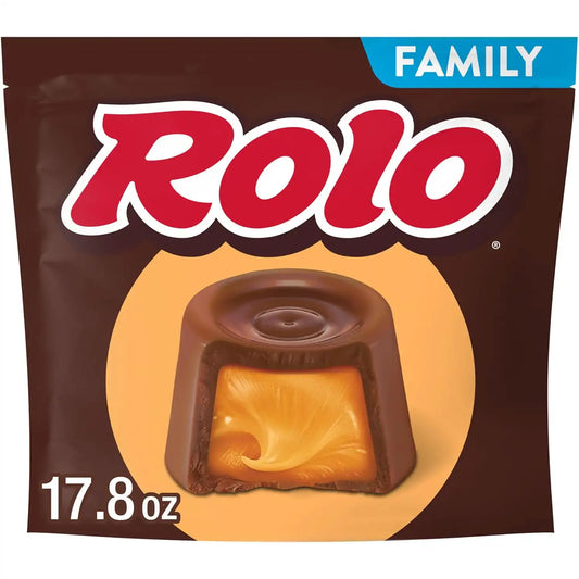 ROLO Rich Chocolate Caramels Candy Family Pack, 17.8 oz