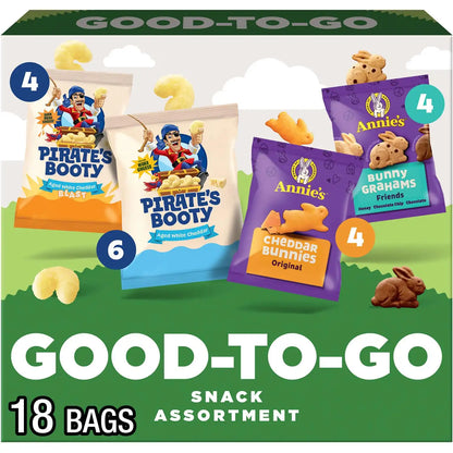 Pirate's Booty & Annie's Grab & Go Snacks Variety Pack, 36 Count