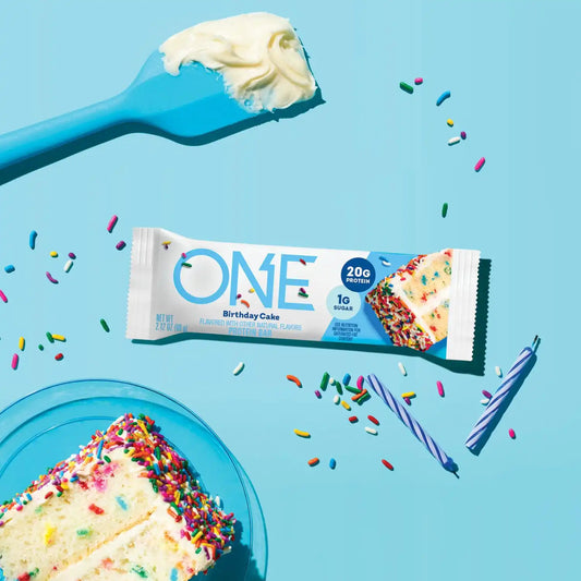 ONE Birthday Cake Protein Bars, 20g Protein, Gluten Free Snacks, 12 ct