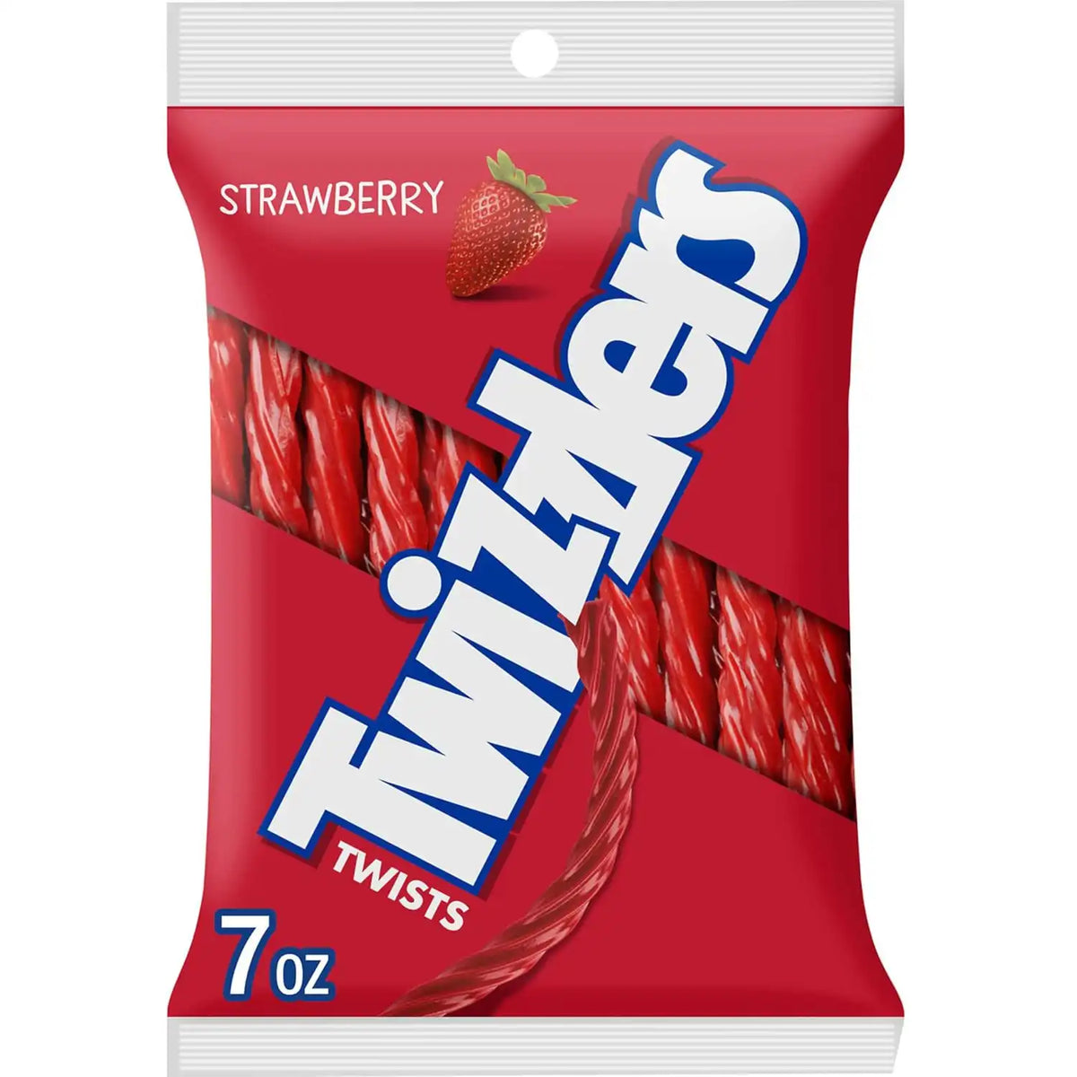 TWIZZLERS Twists Strawberry Flavored Chewy Candy Bag, 7 oz