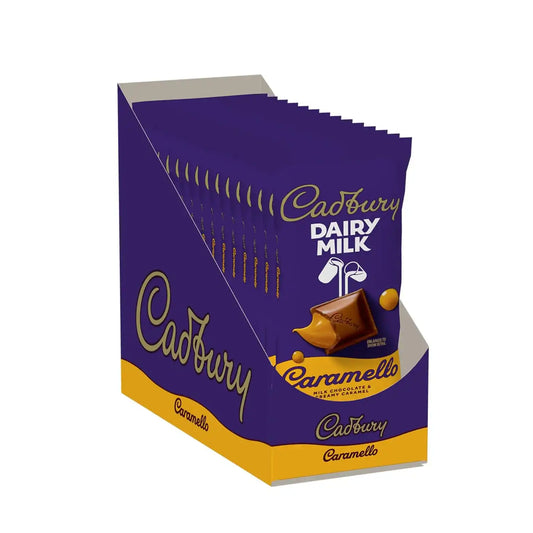 CADBURY DAIRY MILK CARAMELLO Milk Chocolate Candy Bars, 4 oz, 14 Ct