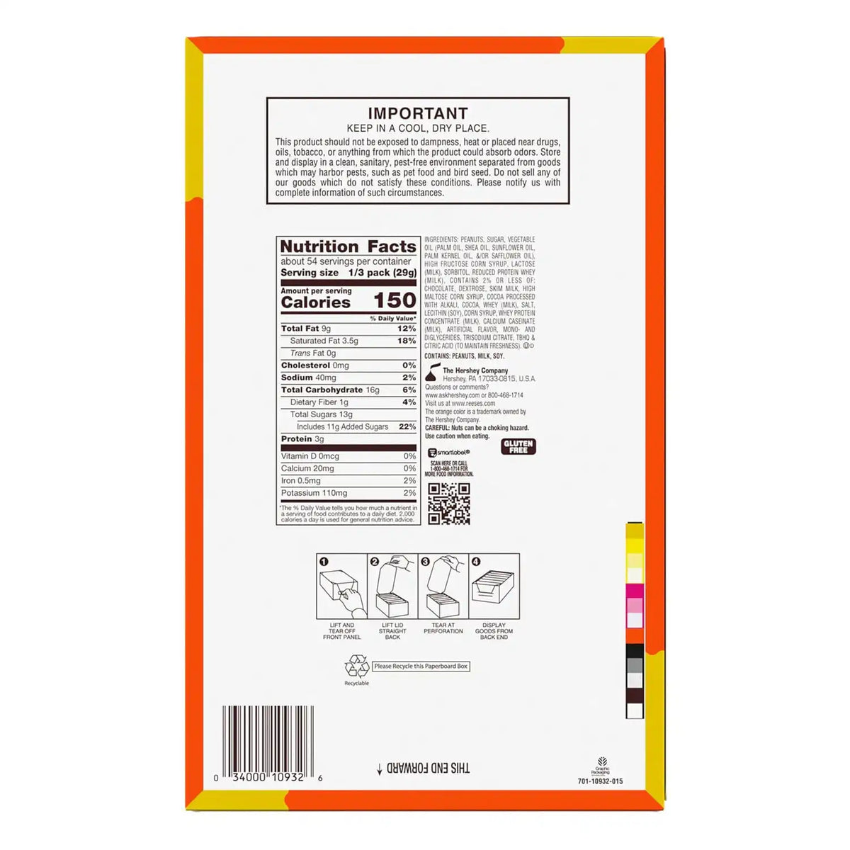 REESE'S NUTRAGEOUS Chocolate, Peanut Butter, Caramel and Peanut King Size, Candy Bars, 3.1 oz (18 Count)