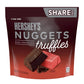 HERSHEY'S NUGGETS Dark Chocolate Truffles, Candy Share Pack, 7.7 oz