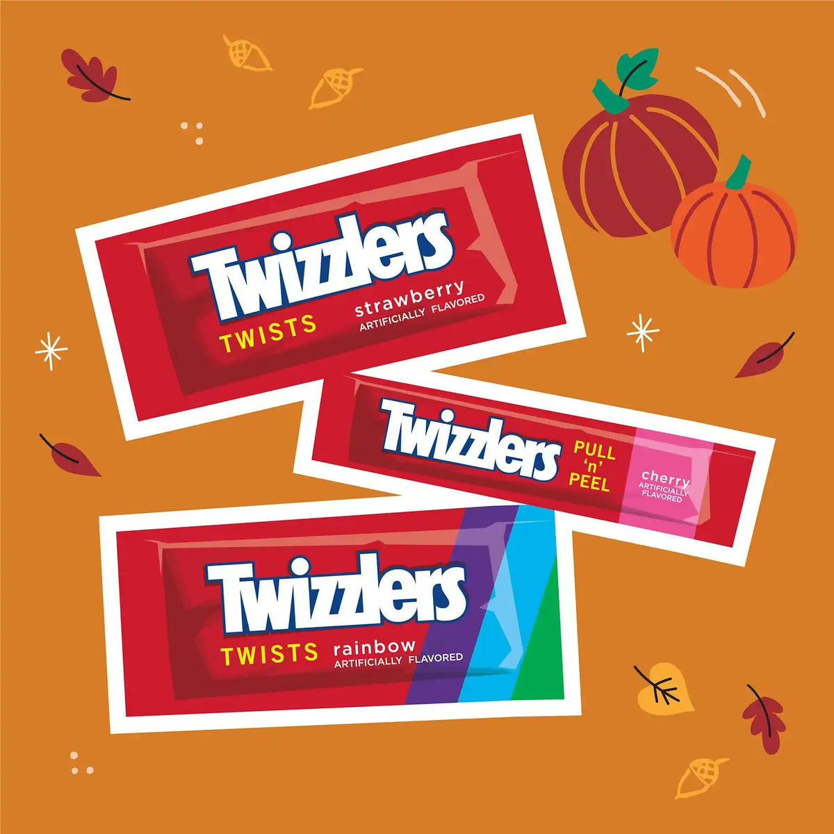 Twizzlers Assorted Fruit Flavored Licorice Style Halloween Candy, 25.3 oz