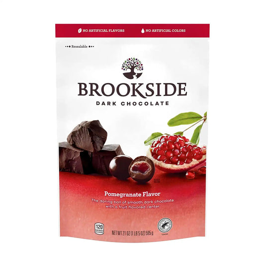 BROOKSIDE Dark Chocolate Pomegranate Flavor Candy Bag, 21 oz