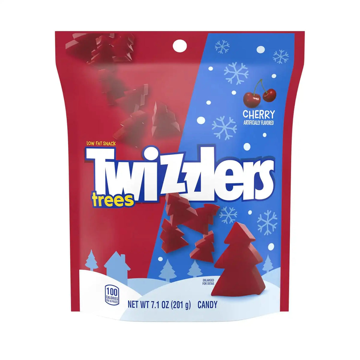 TWIZZLERS Cherry Flavored Trees Christmas Licorice Candy, 7.1 oz Bag