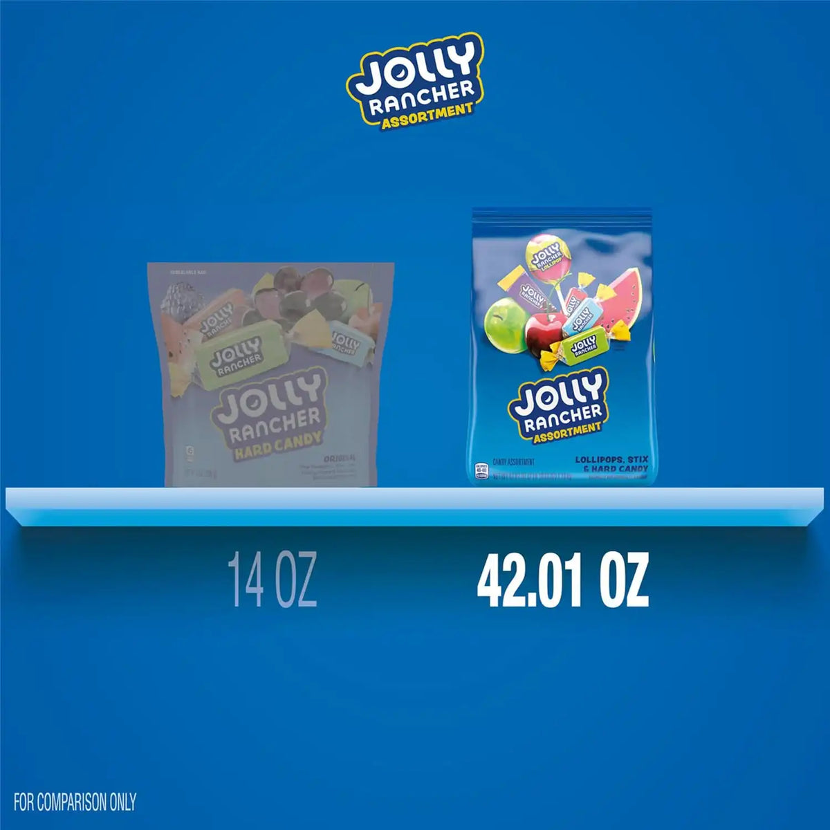 JOLLY RANCHER Assorted Fruit Candy Bulk Bag, Variety Pack, 42.01 Ounce (Pack of 6)