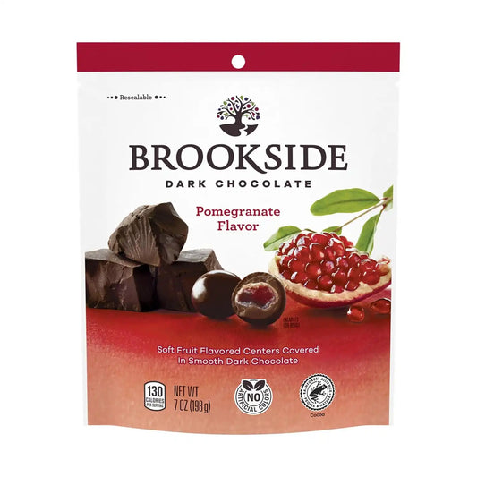 Brookside, Dark Chocolate and Pomegranate Flavored Snacking Chocolate Bag, 7 Ounce