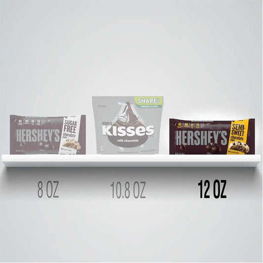 HERSHEY'S Semi-Sweet Chocolate Baking Chips Bag, 12 oz