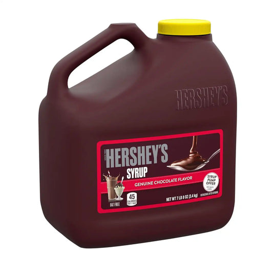 Hershey's Chocolate Syrup Bulk Jug, Ice Cream & Coffee Topping, 7.5 lb