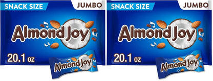 ALMOND JOY Coconut and Almond Chocolate Snack Size, Candy Jumbo Bag, 20.1 oz (Pack of 2)