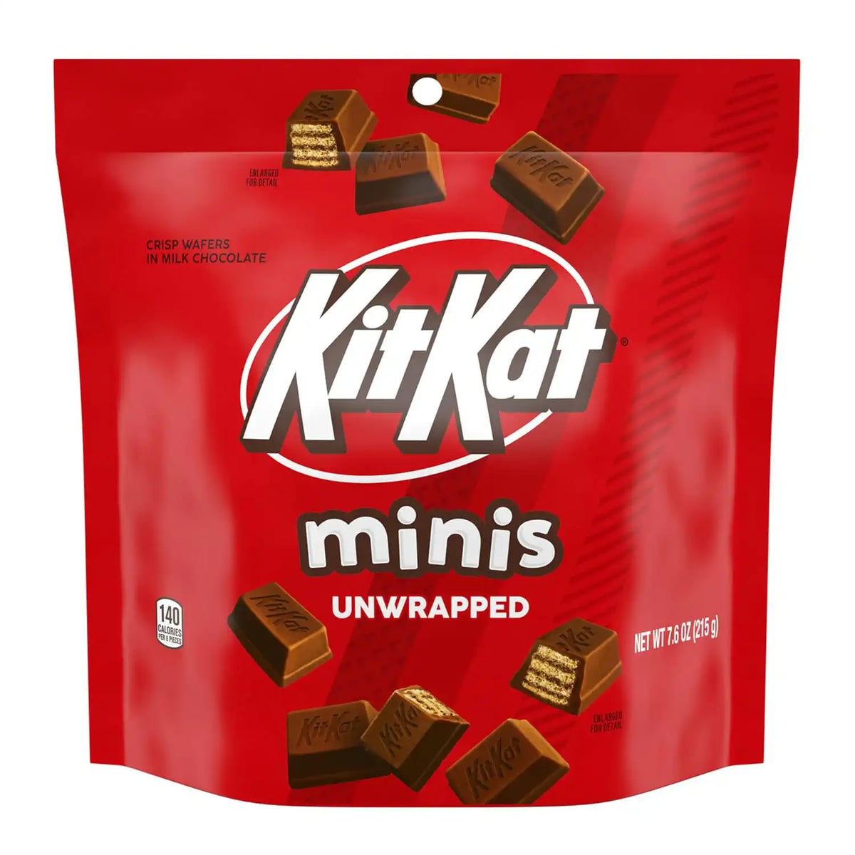 Kit Kat, Minis Unwrapped Milk Chocolate Wafer Candy Bag, 7.6 Ounce