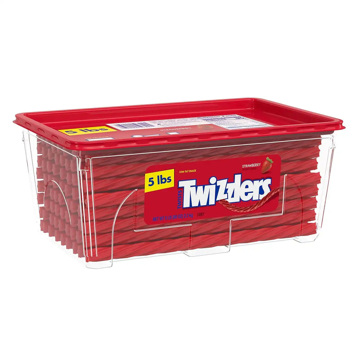 TWIZZLERS Twists Strawberry Flavored Licorice Style Candy Tub, 5 lb