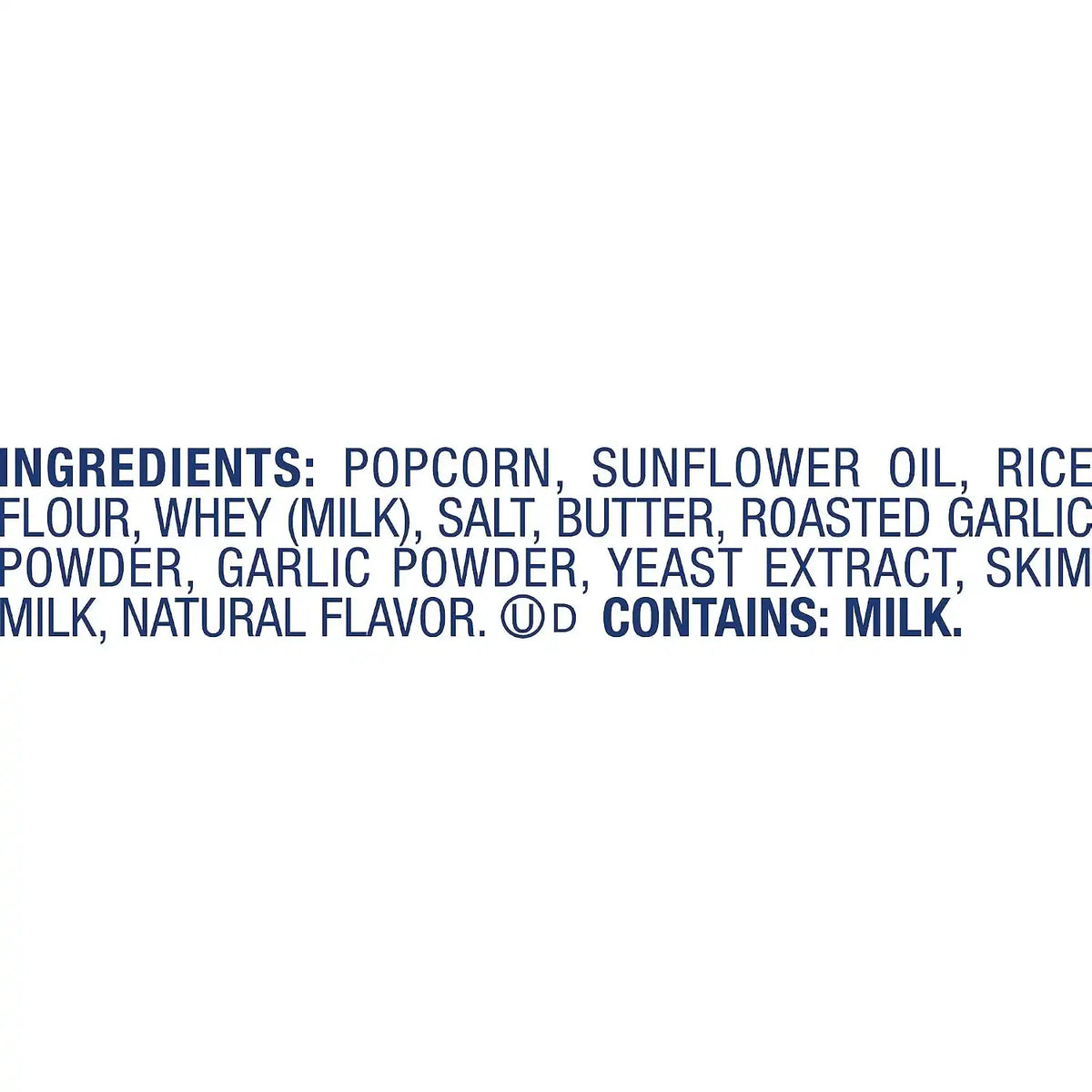 SkinnyPop Roasted Garlic Butter Popcorn, Whole Grain Gluten-Free Snack, 4.4 oz Bag