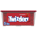 TWIZZLERS Twists Strawberry Flavored Licorice Style Candy Tub, 5 lb