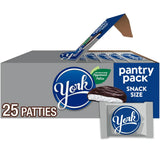 YORK Dark Chocolate Snack Size Peppermint Patties, Candy Pantry Pack, 15 oz (25 Pieces)