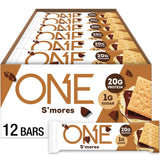 ONE S'mores Protein Bars, 20g Protein, Gluten Free Snacks, 12 ct