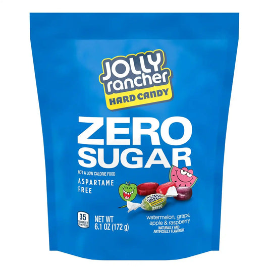 JOLLY RANCHER Zero Sugar Assorted Fruit Flavored Hard Candy Bag, 6.1 oz (Pack of 8)
