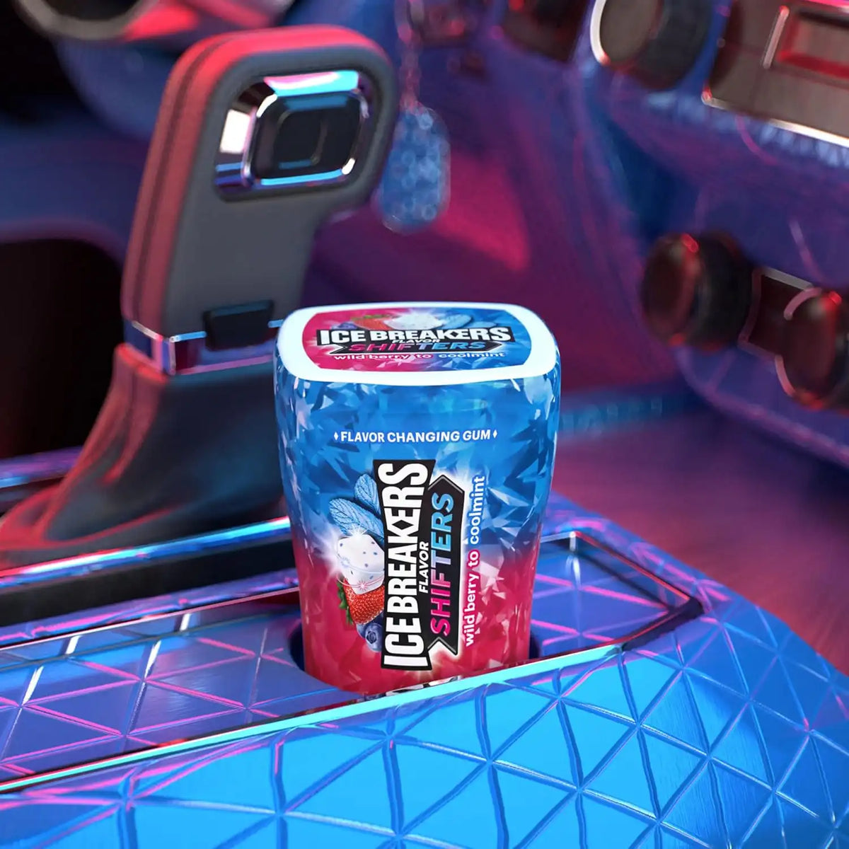 ICE BREAKERS Flavor Shifters Wild Berry to Coolmint Gum, 6 Ct