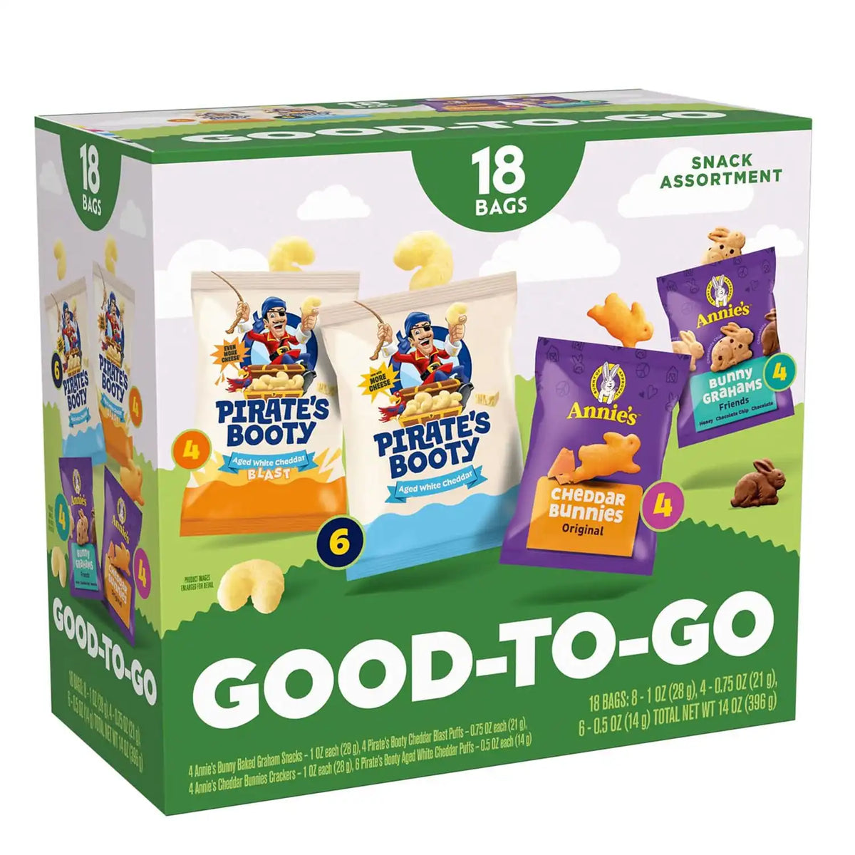 Pirate's Booty & Annie's Grab & Go Snacks Variety Pack, 36 Count